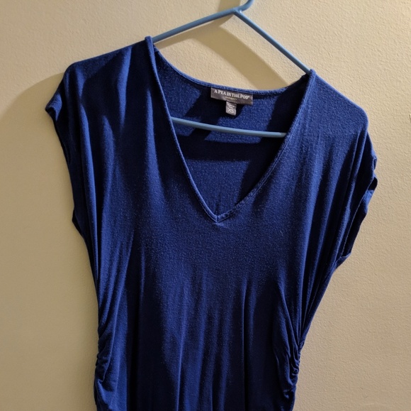 Maternity shirt blue - Picture 1 of 2